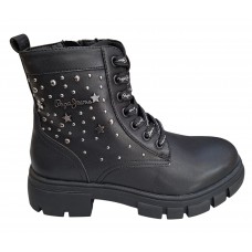 PEPE JEANS LILLI LIFE PGS500008-999 ΠΑΙΔΙΚΟ ΜΠΟΤΑΚΙ ΓΙΑ ΚΟΡΙΤΣΙΑ ΜΑΥΡΟ